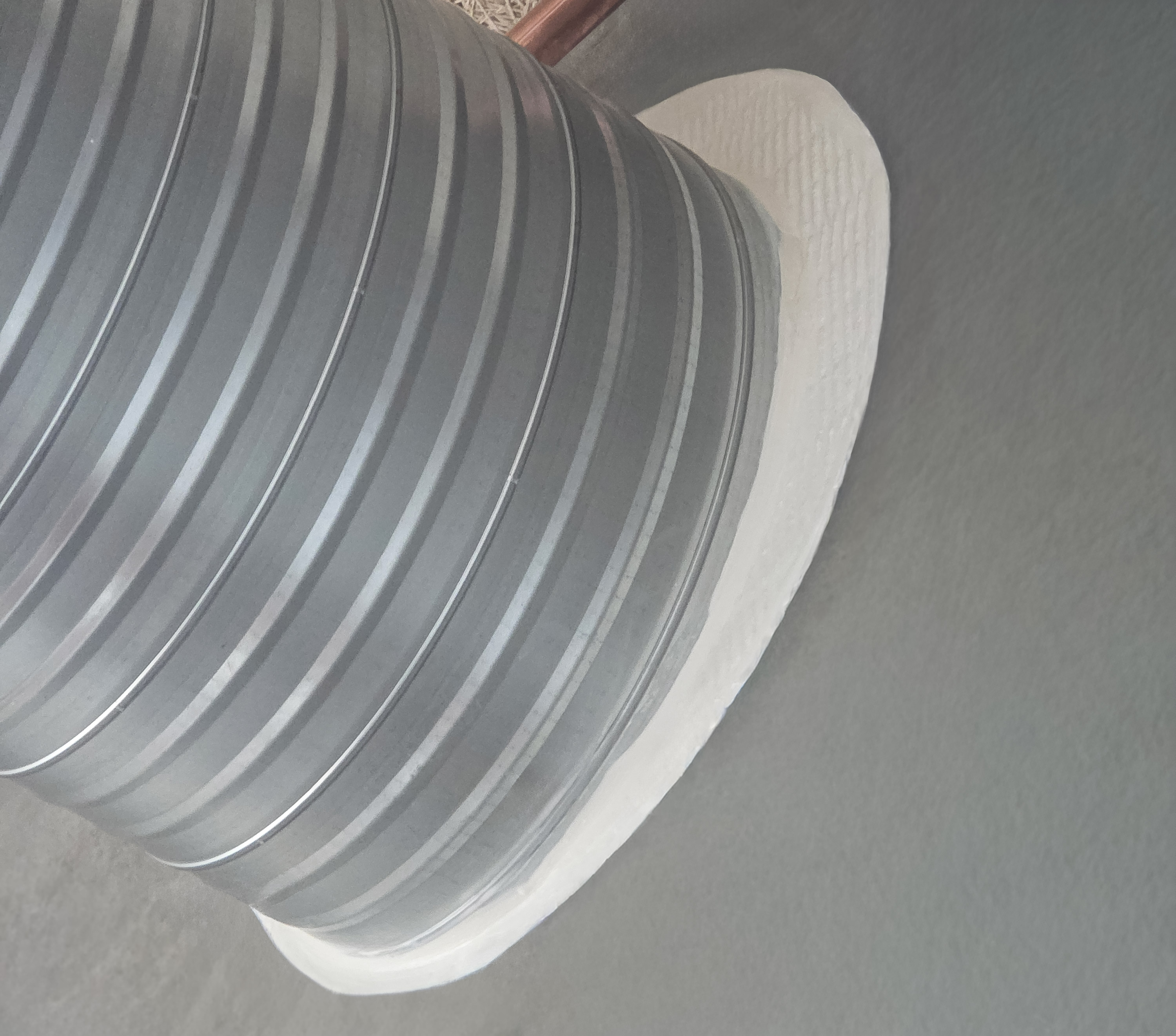 Fire protection board around ventilation pipe