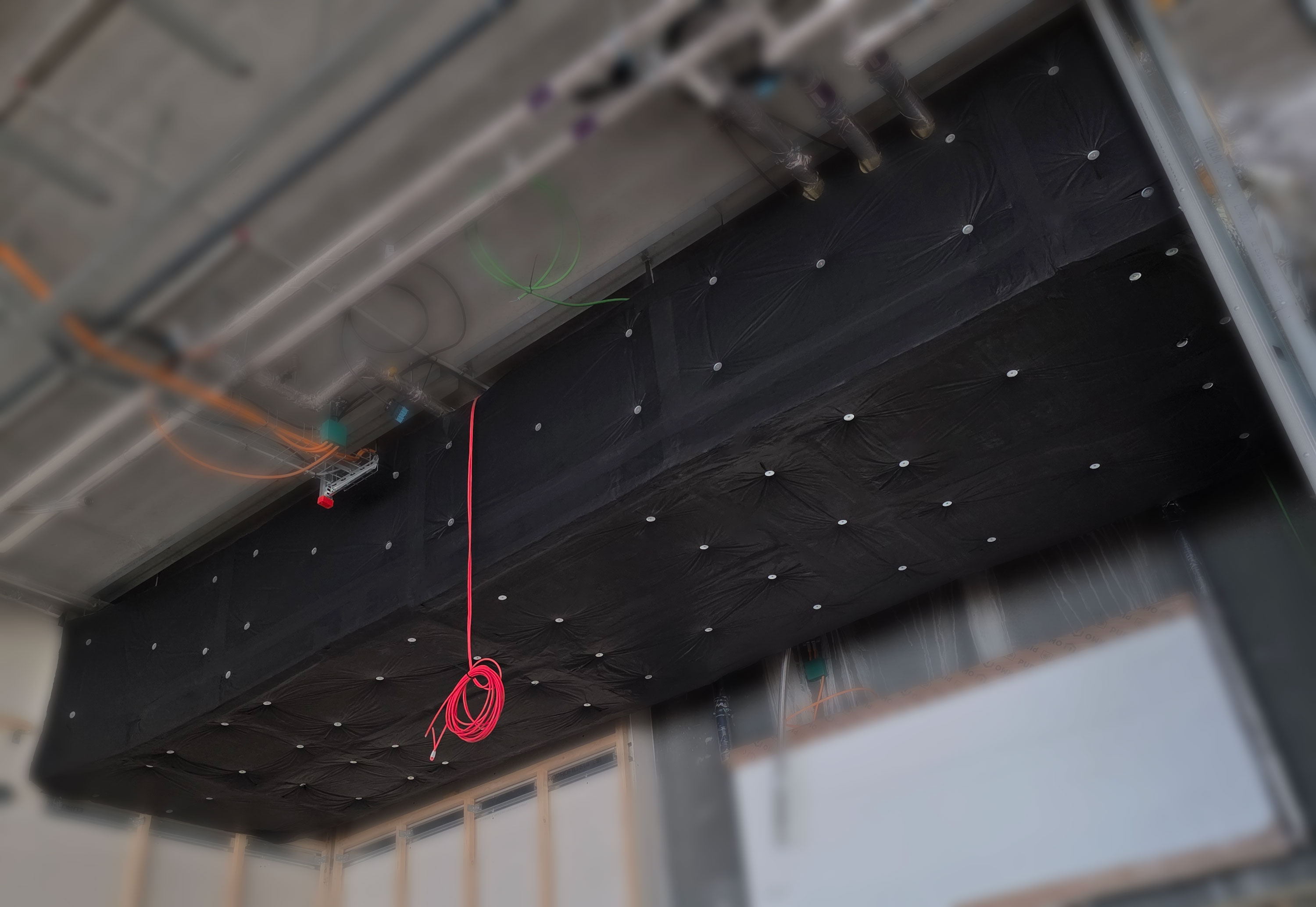 Fire protection insulation of ventilation ducts.